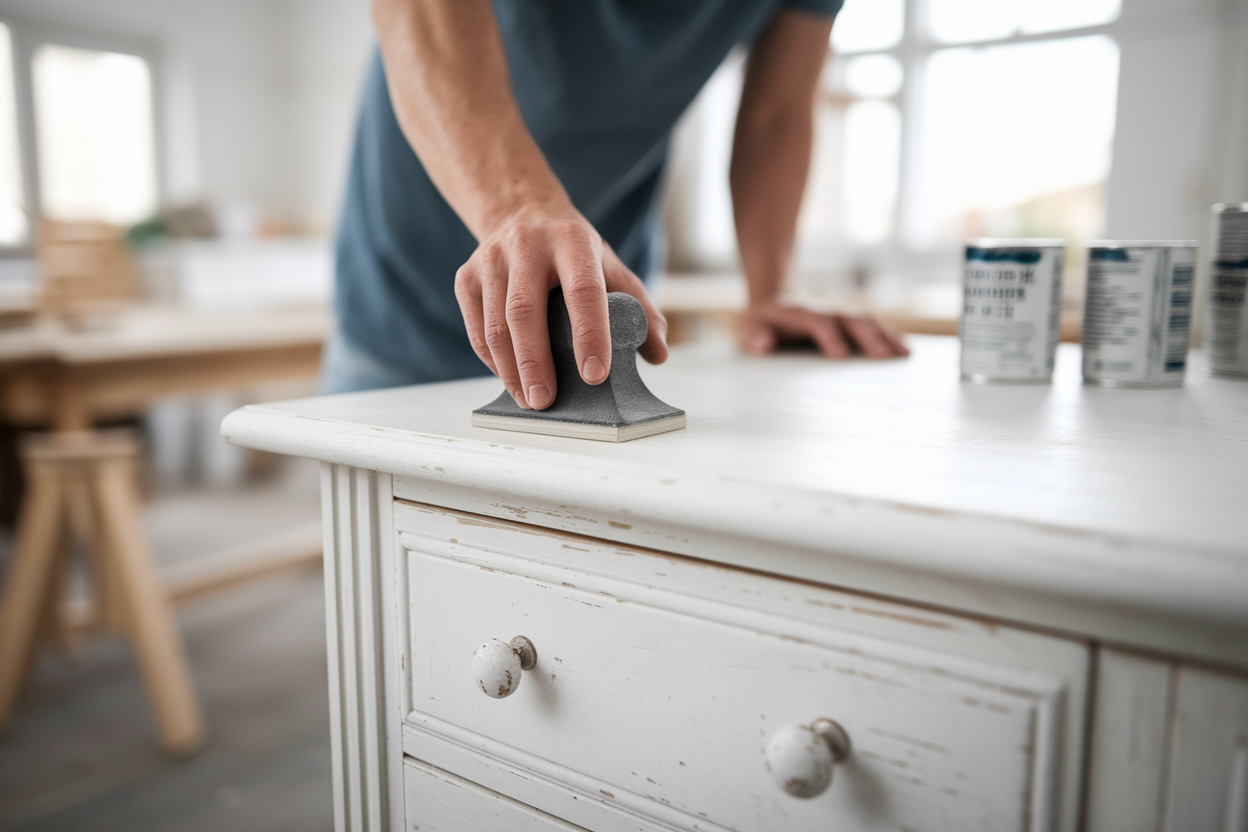 Patiner un Meuble : Techniques pour Transformer Votre Mobilier Blanc