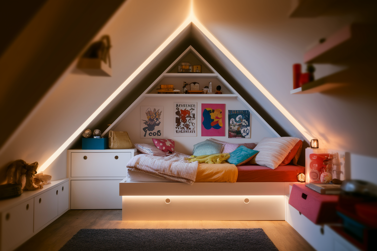 Aménagement Chambre Ado Sous Combles : 5 Solutions Pour Petits Espaces en Pente
