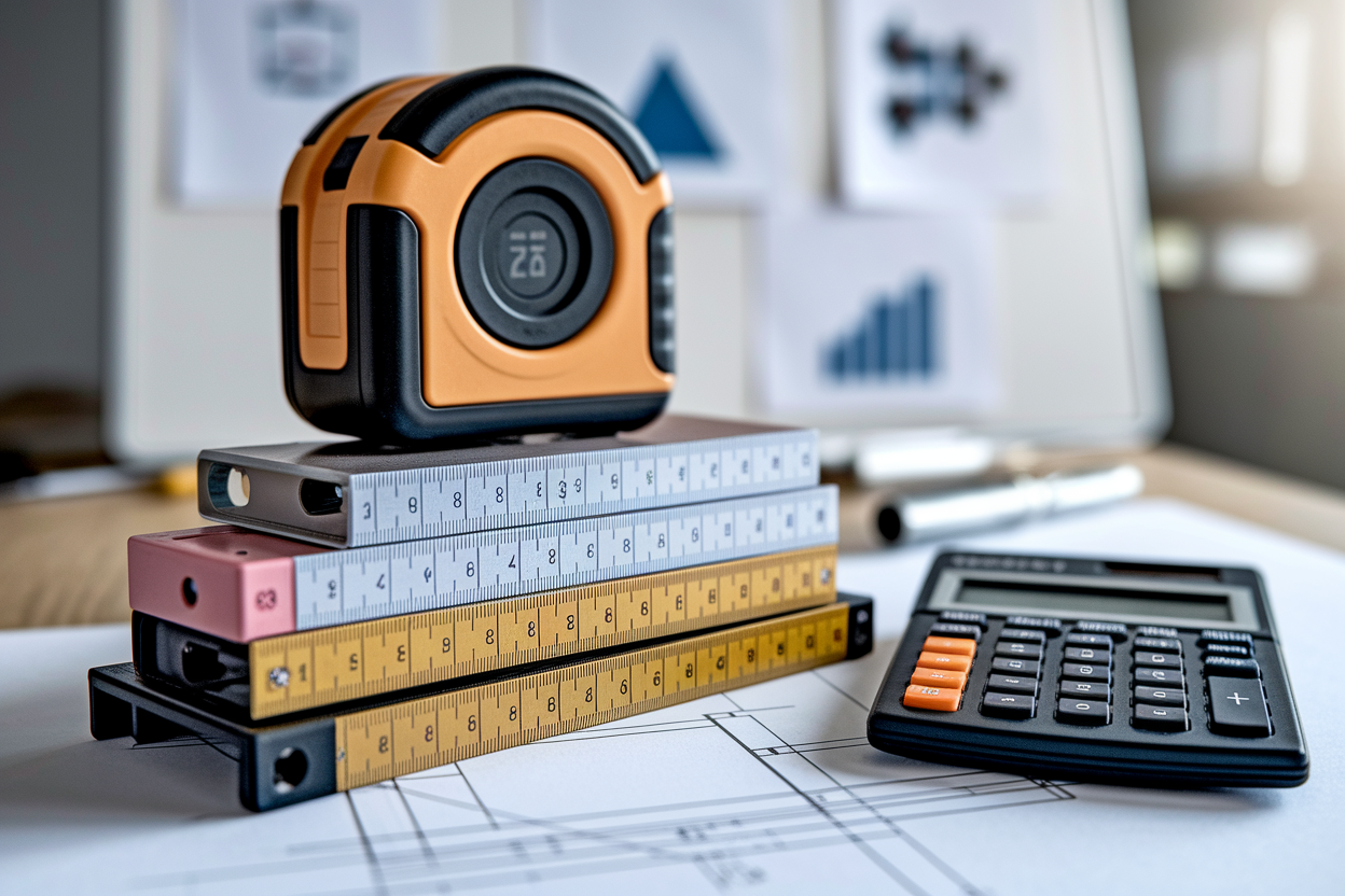 metre-ruban-regle-calculatrice-table