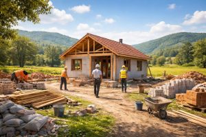 maison-construction-ouvriers-collines-sombres