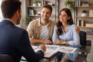 agent-immobilier-couple-bureau-moderne