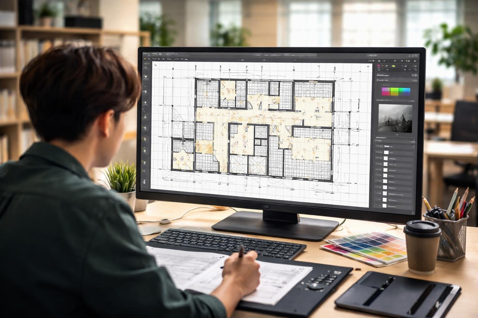 personne-plan-ecran-outils-bureau