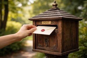 main-boite-lettres-bois-arbres