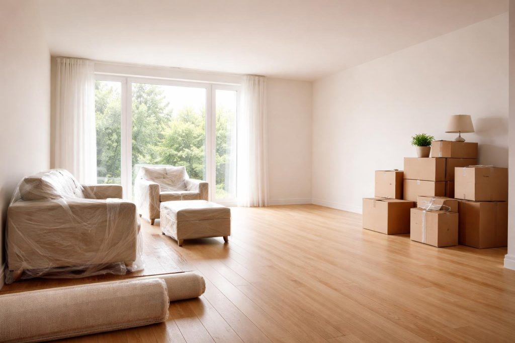 maison-vide-bien-eclairee-cartons-fenetre