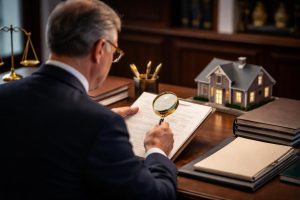 notaire-dos-bureau-loupe-dossiers-maison