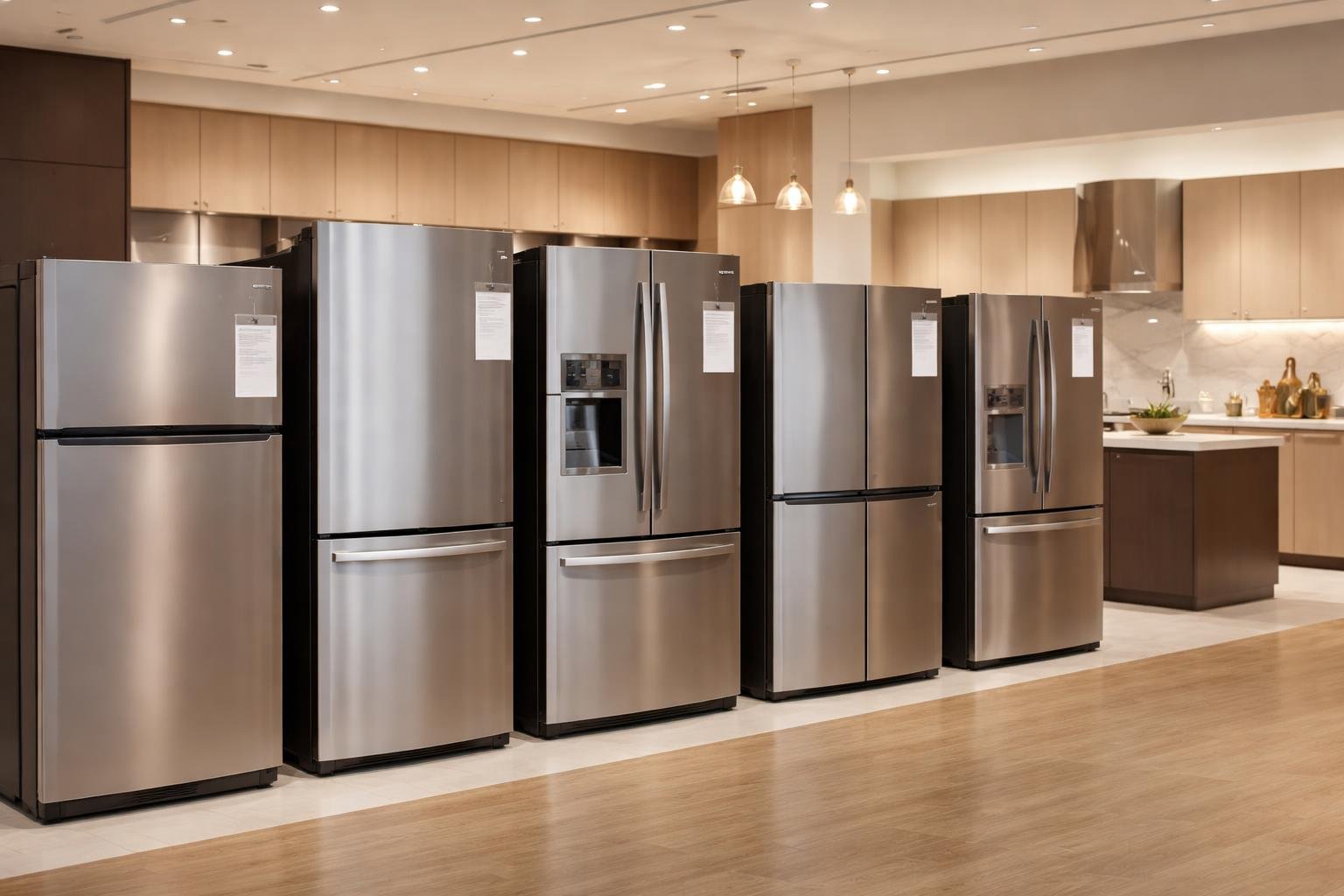 showroom-cuisine-refrigerateurs-couleurs-neutres